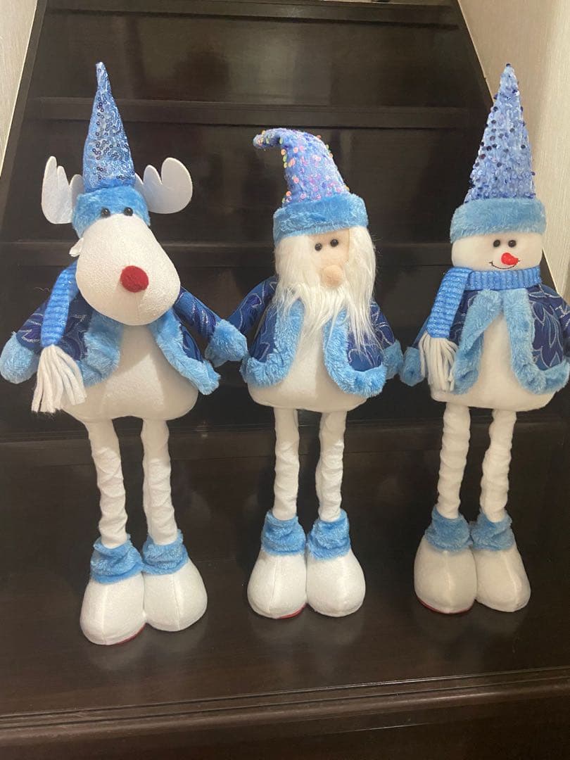 ブルークリスマス人形 3体セット