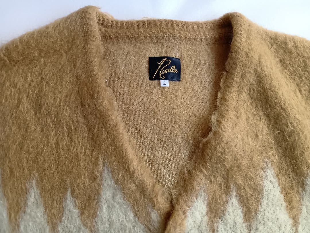 needle Mohair Cardigan Zigzag モヘアカーディガン