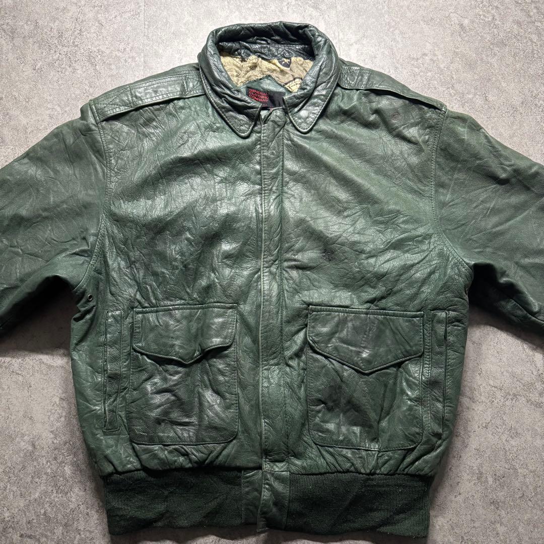 【00s archive】A-2 leather flight jkt 短丈　M