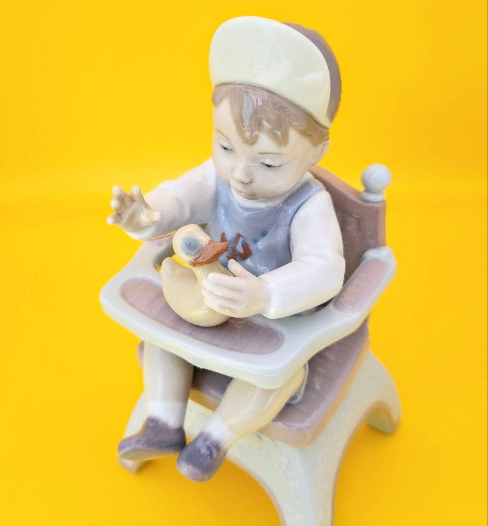 リヤドロ【美品・希少・廃盤】フィギュリン《アヒルちゃん遊びましょう》No6300