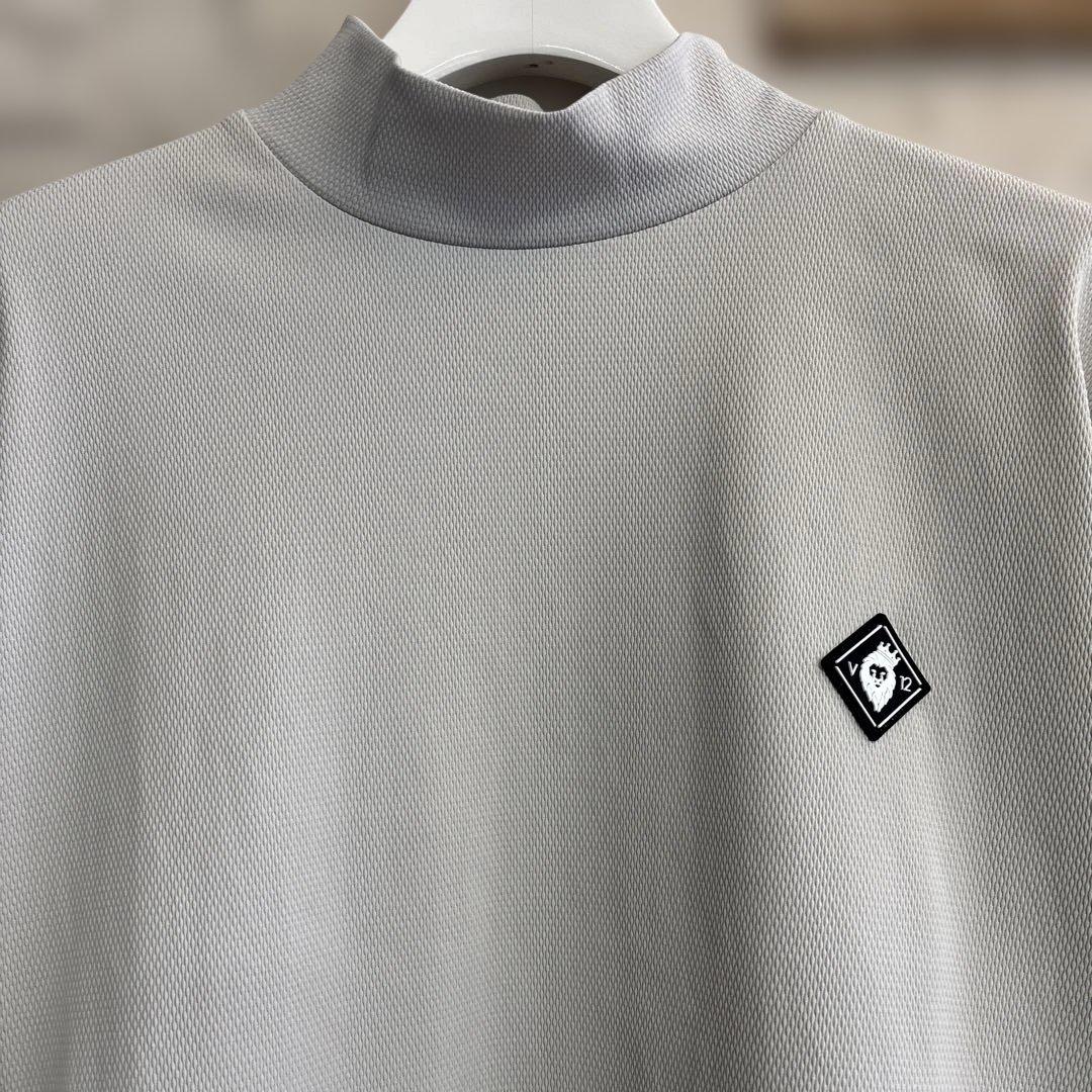 v12 モックネックシャツ　サイズL 2025秋冬モデル