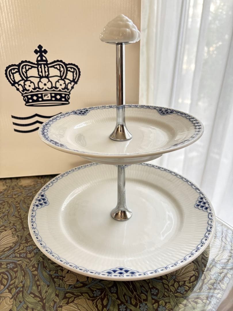 ロイヤルコペンハーゲン　デザートスタンド2段