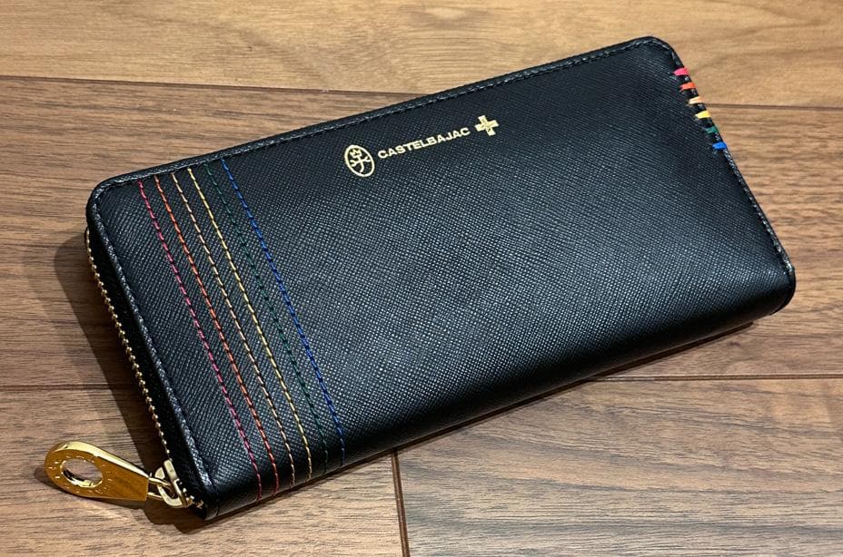 カステルバジャック ラウンド長財布　新品未使用　ブラック　￥16,500-