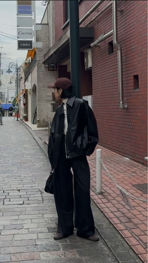 ジャケット・アウター Eongul Big Pocket faux Leather Blouson