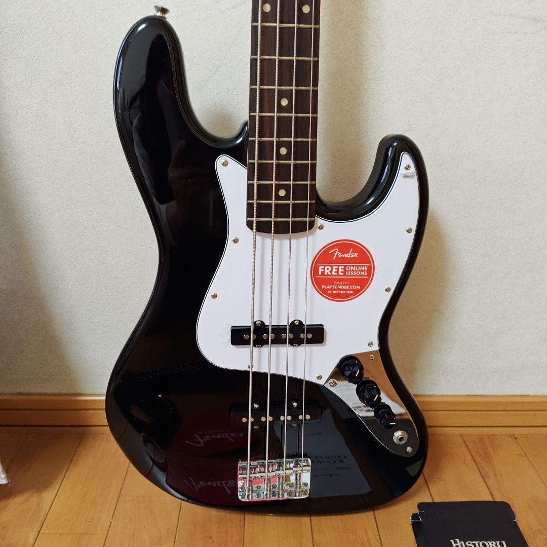 美品　Fender Squier　ブラックエレキベース　島村楽器