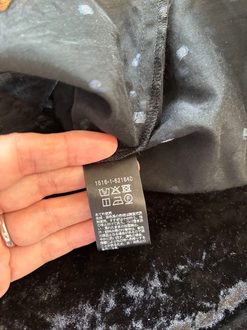united arrows 2トーン ドットジャガード ブラウス