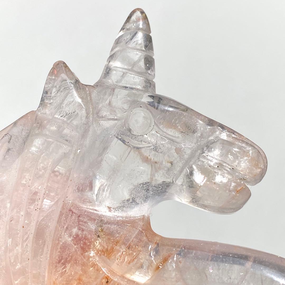 【 天然石 ローズクォーツ ゴールデンヒーラー 共生 ユニコーン ペガサス 】