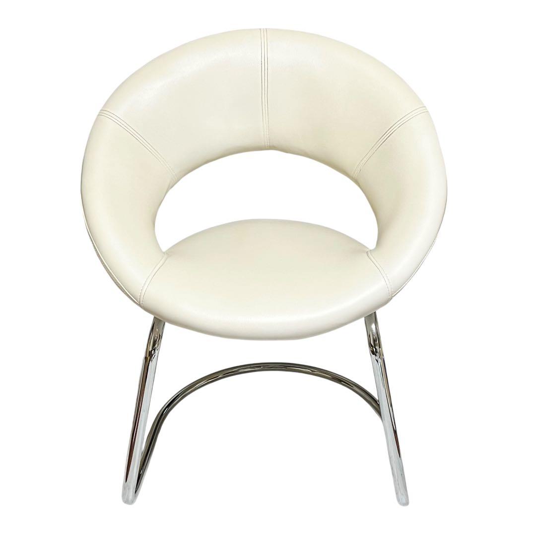 【美品】 ティアイアイ　北欧レトロ　ラウンドチェア　円形椅子 デザインチェア