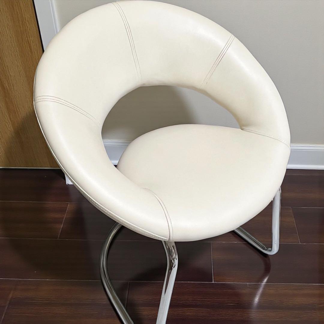 【美品】 ティアイアイ　北欧レトロ　ラウンドチェア　円形椅子 デザインチェア