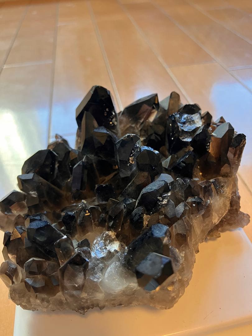 アーカンソー産スモーキークォーツ　両面クラスター