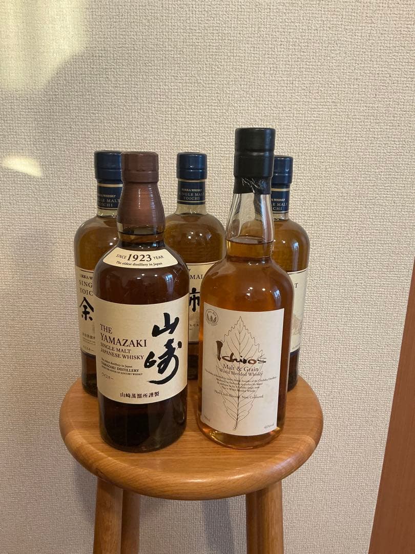 山崎・余市・イチローズモルト5本セット