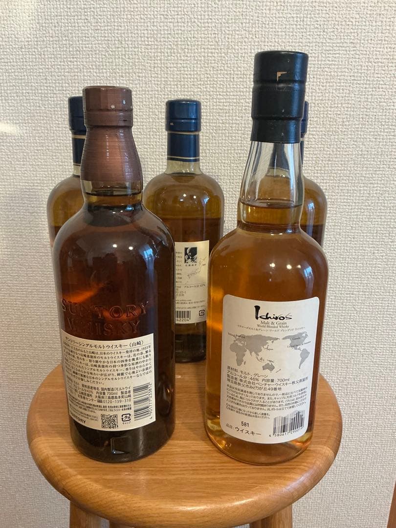 山崎・余市・イチローズモルト5本セット