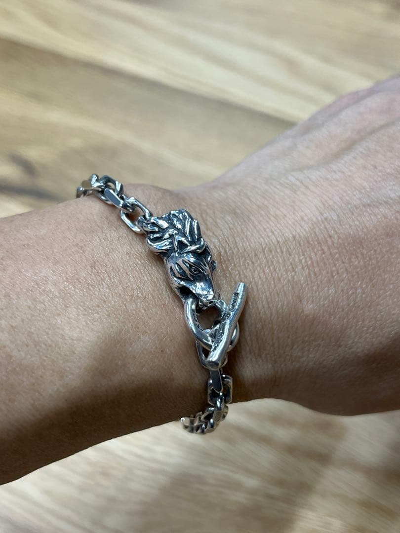 BWL ビルウォールレザー　ホースヘッド シルバーブレスレット　シルバー925