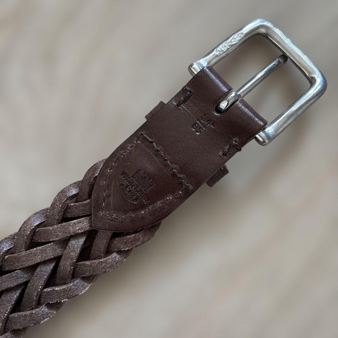 パ*ン様 WHITEHOUSE COX 32mmメッシュベルト 34inch