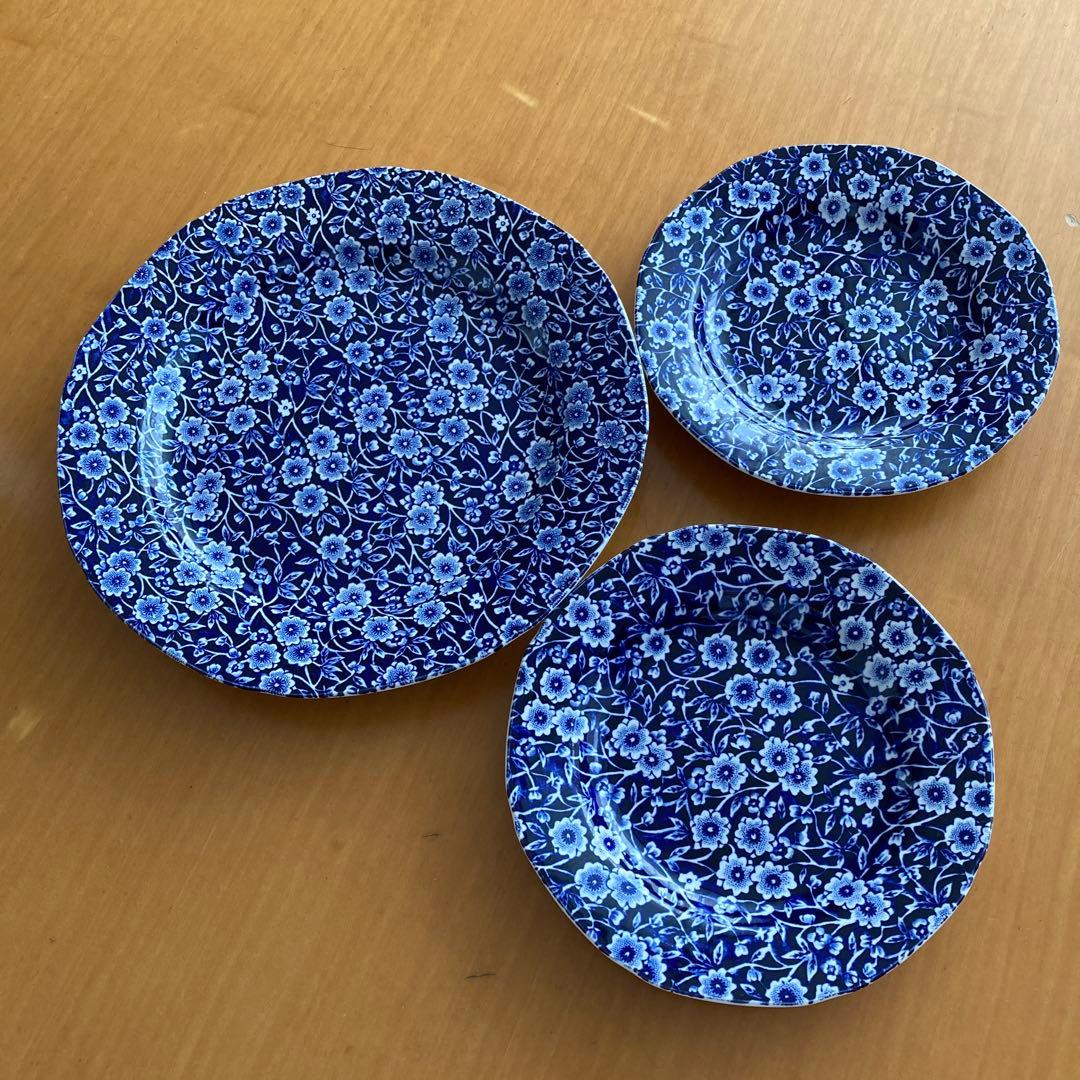 Burleigh 花柄食器セット 3点