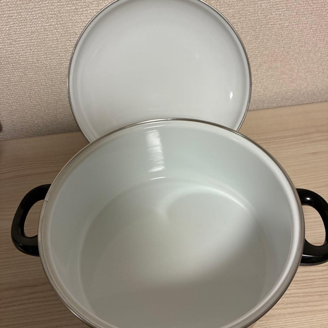 【レア未使用】ビレロイボッホ　ナイーフ　naif　ホーロー鍋　西ドイツ製