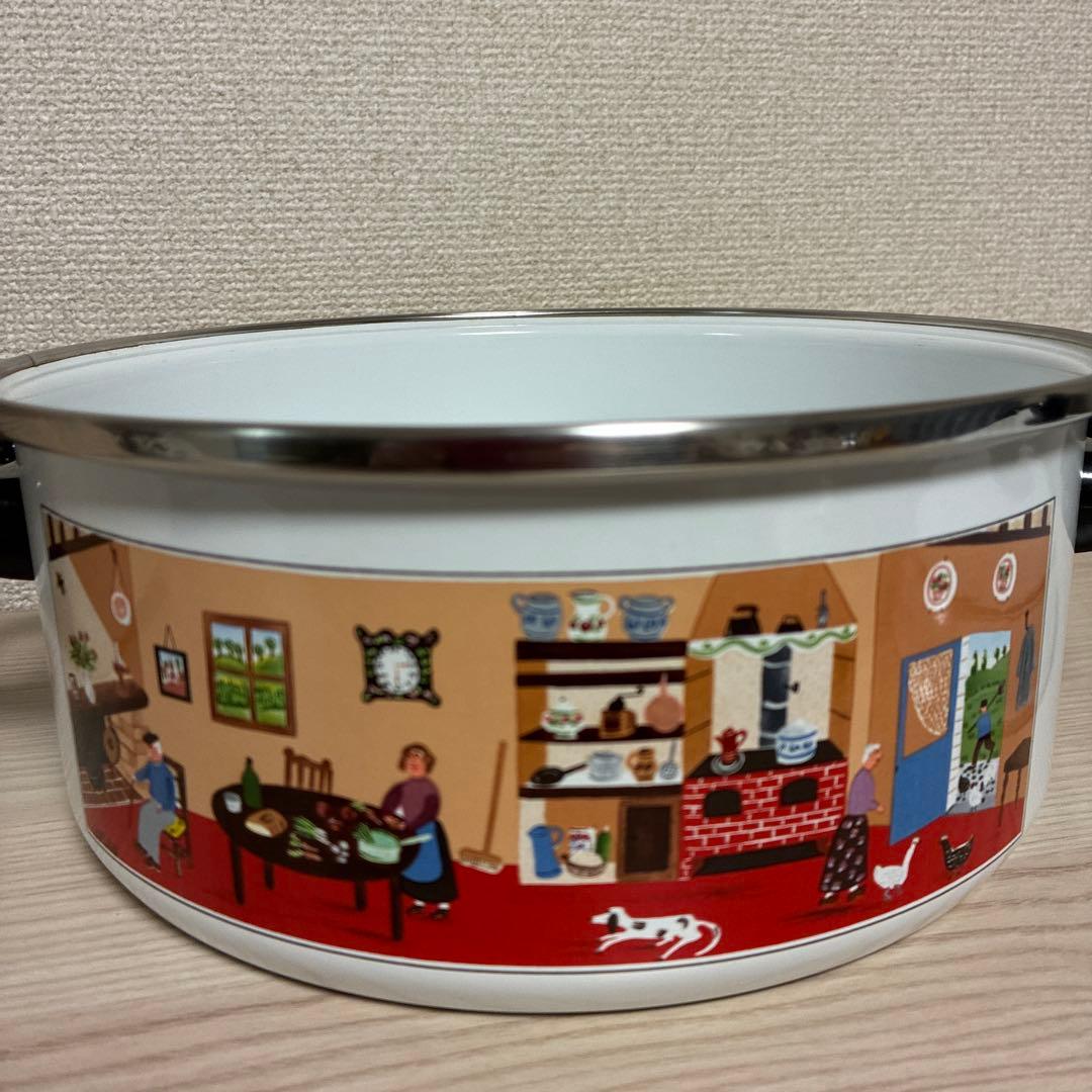 【レア未使用】ビレロイボッホ　ナイーフ　naif　ホーロー鍋　西ドイツ製