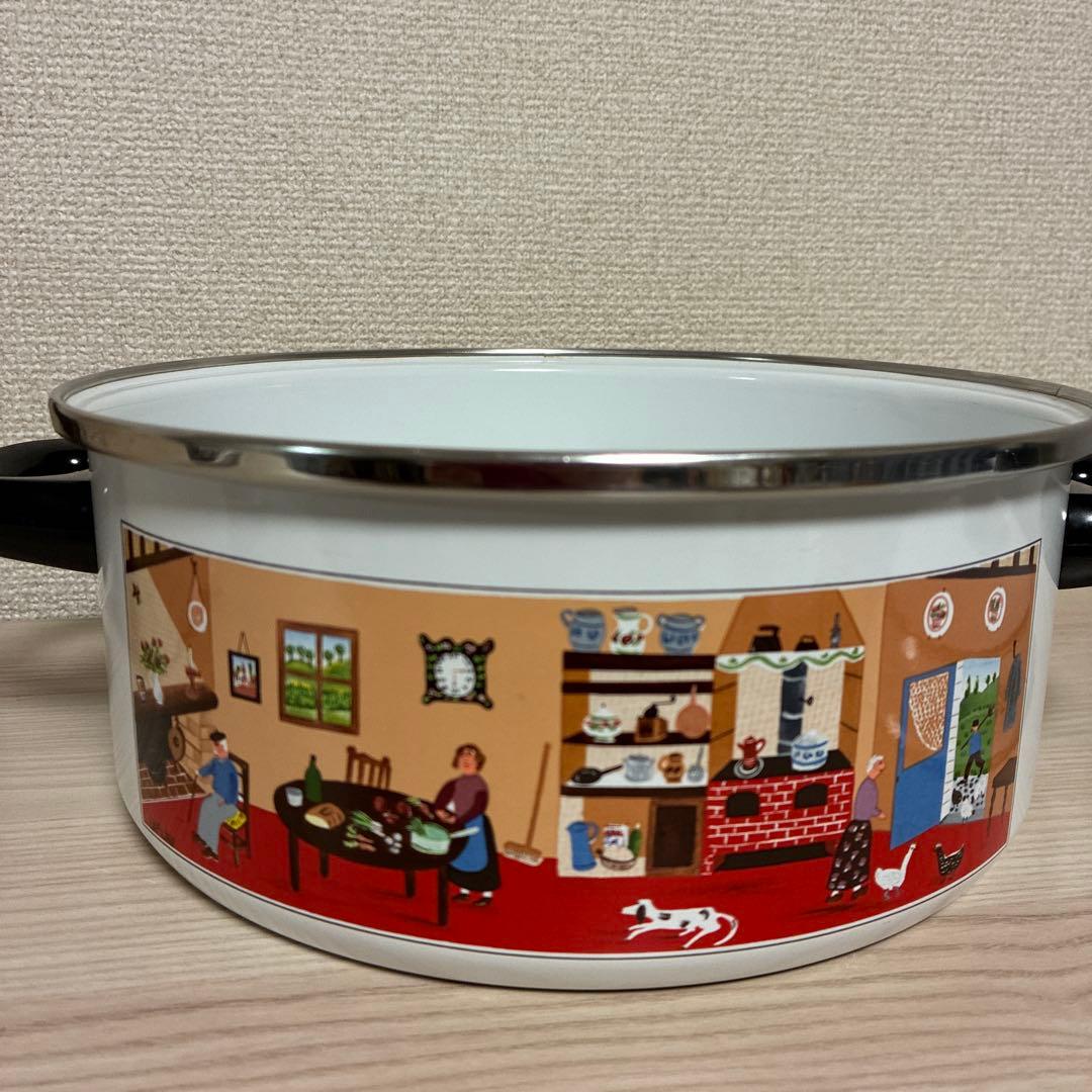 【レア未使用】ビレロイボッホ　ナイーフ　naif　ホーロー鍋　西ドイツ製