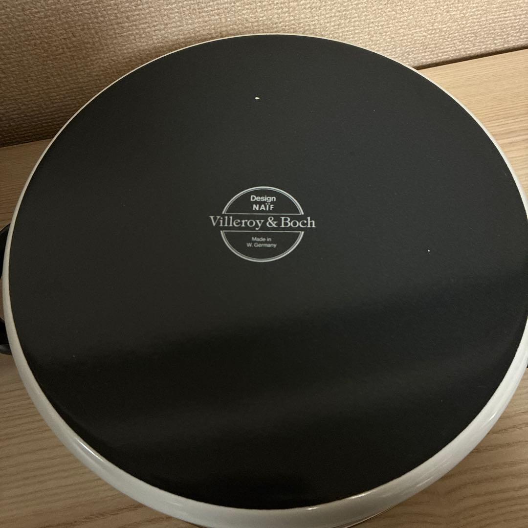 【レア未使用】ビレロイボッホ　ナイーフ　naif　ホーロー鍋　西ドイツ製