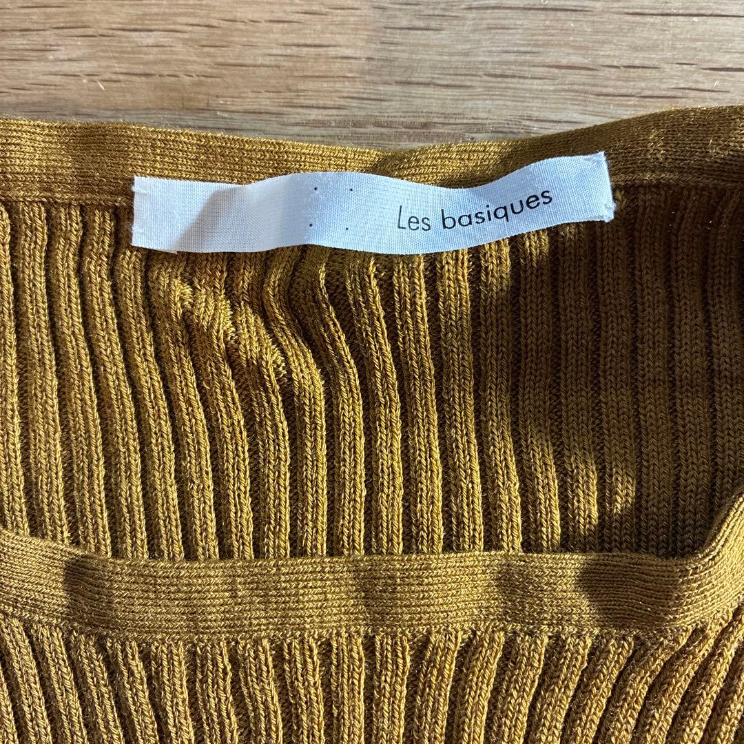 最終値下『リゼッタLisette』シシリア定番リブラウンドネックセーターカネル