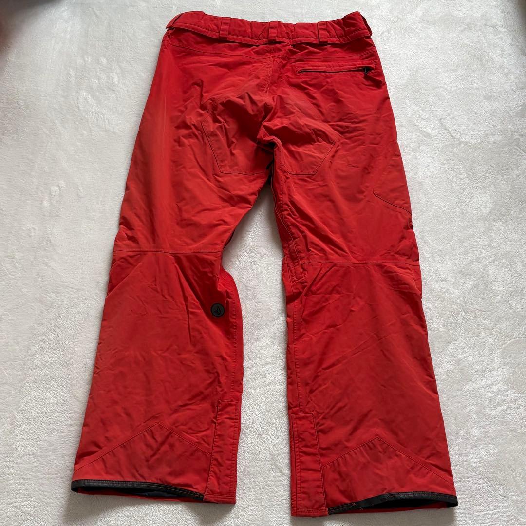 【VOLCOM】GORE-TEX スノーボードパンツ レッド メンズL 防水防風