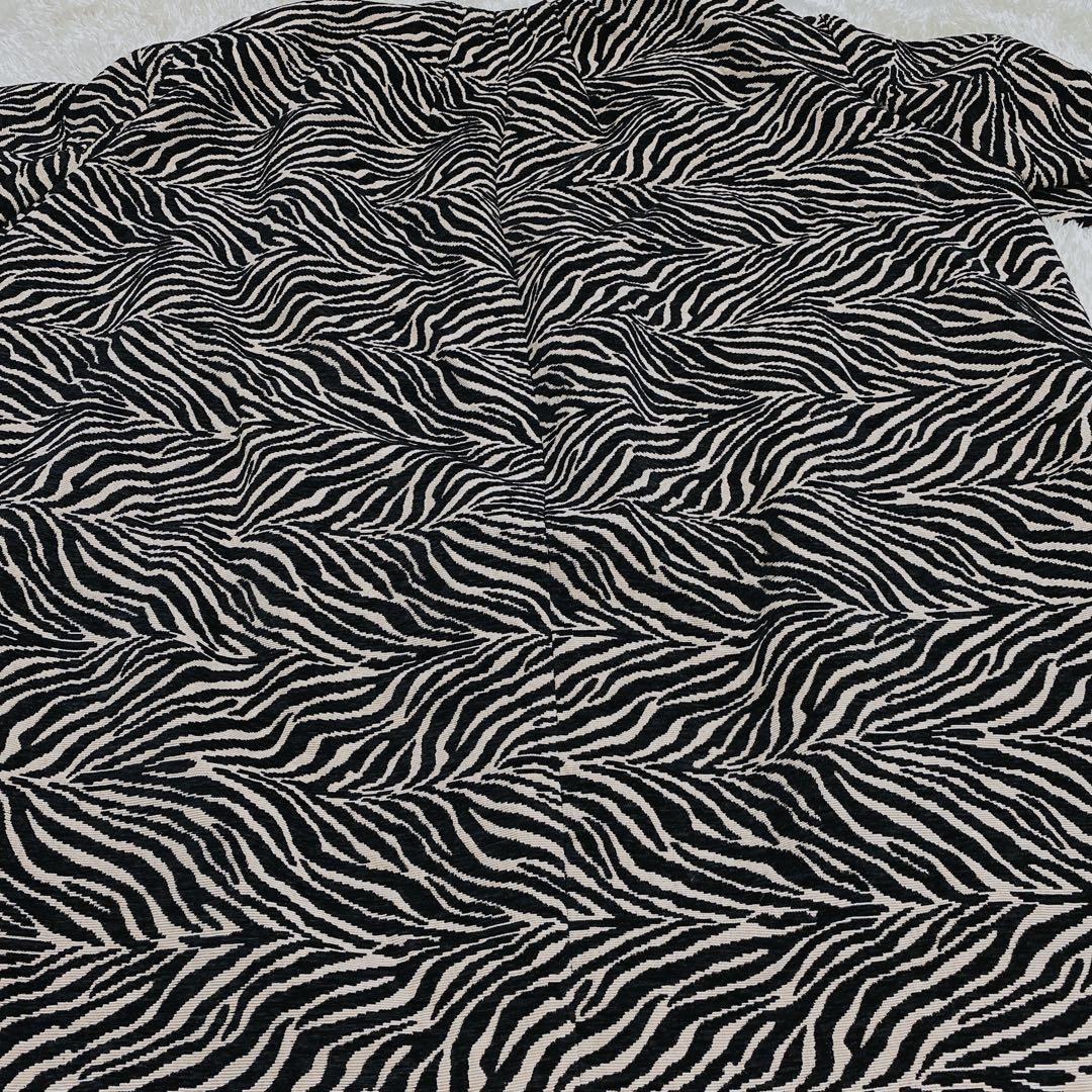 極美品　希少　完売品　ガリャルダガランテ　ゼブラ柄　ジャガードコクーンコート　Ｆ