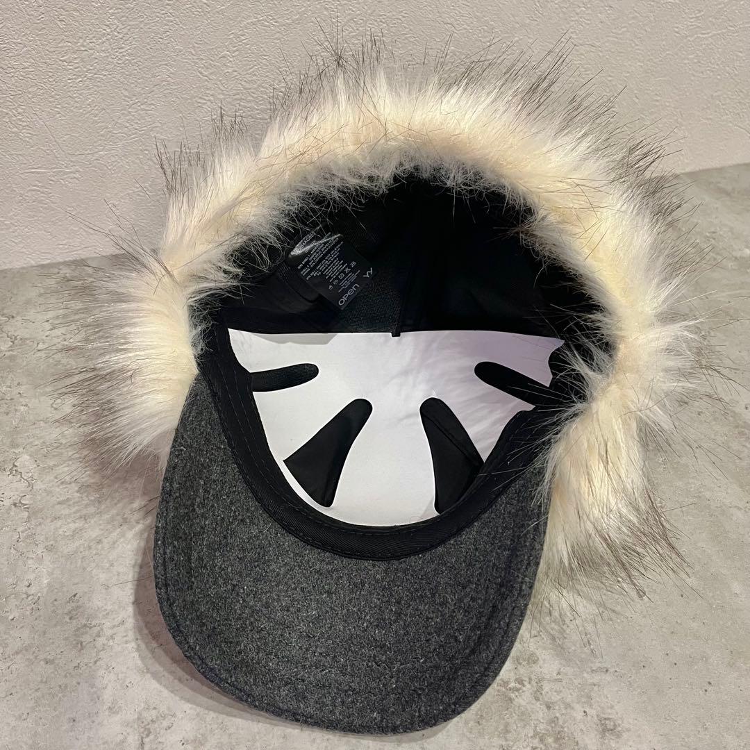 【新品未使用】open Yy ファーキャップ グレー