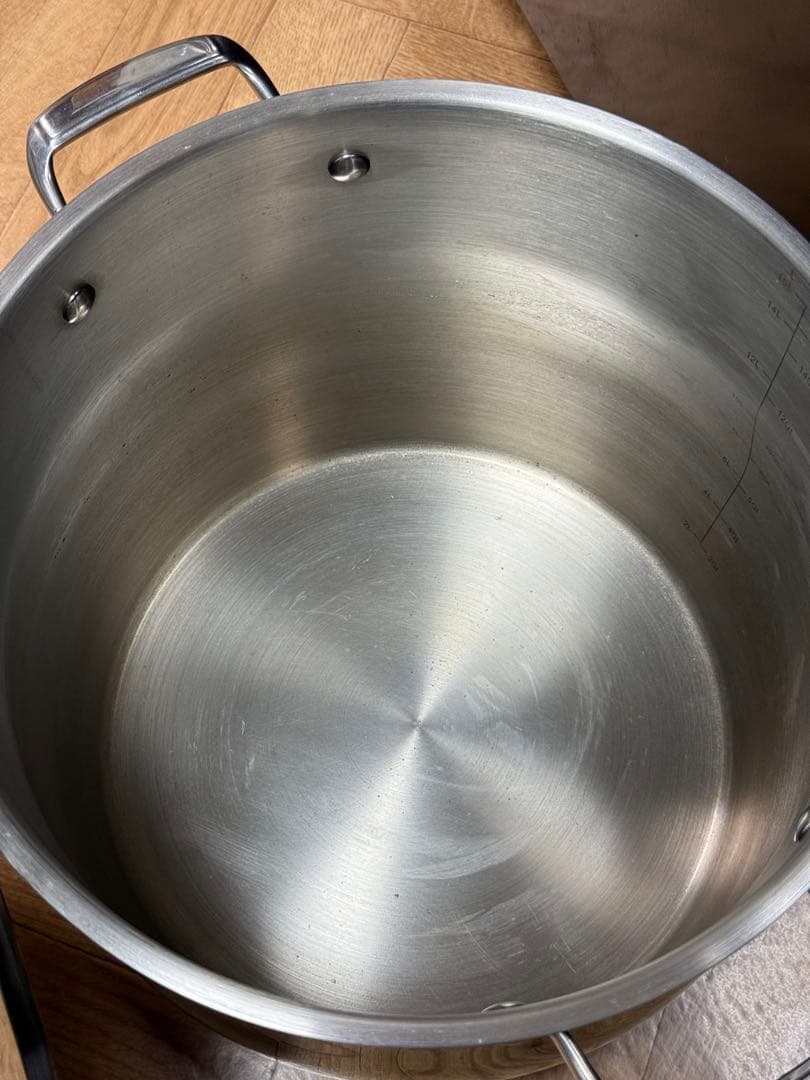 STOCK POT 鍋　15,1L ステンレススチール