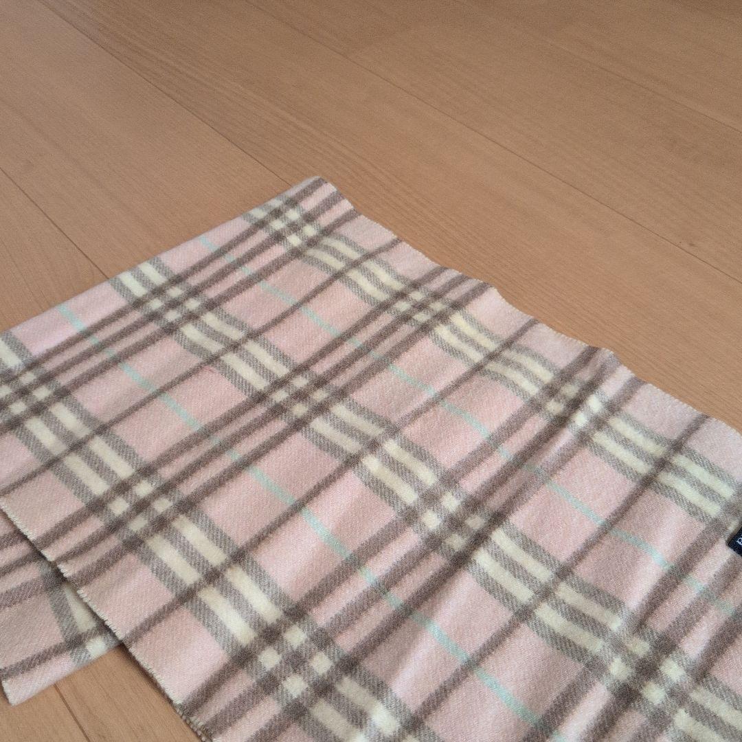 BURBERRY カシミヤ マフラー ノバチェック ピンク