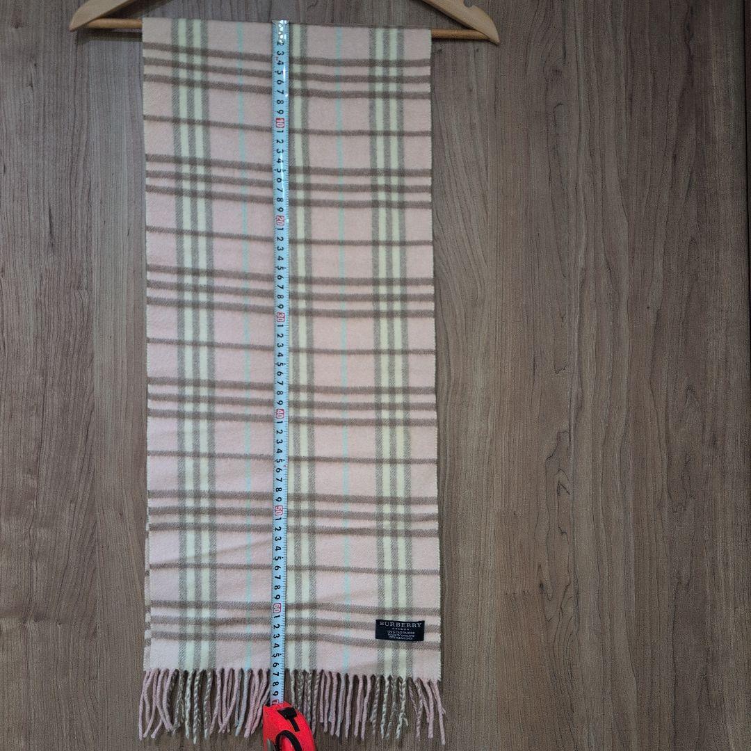 BURBERRY カシミヤ マフラー ノバチェック ピンク