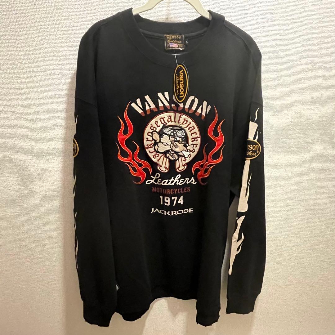 JACKROSE×VANSON×GALFY-炎犬Long Sleeve Tee