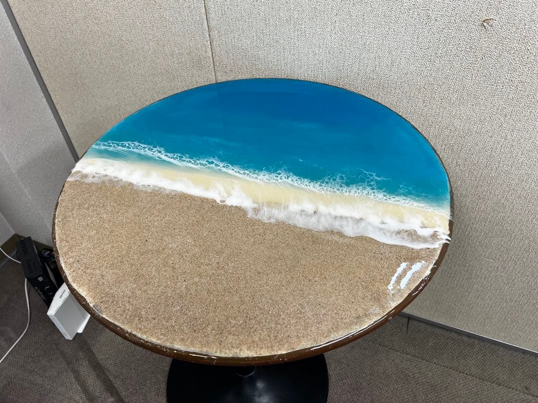 オーシャンレジンテーブル　カウンターテーブル　海テーブル ⑤