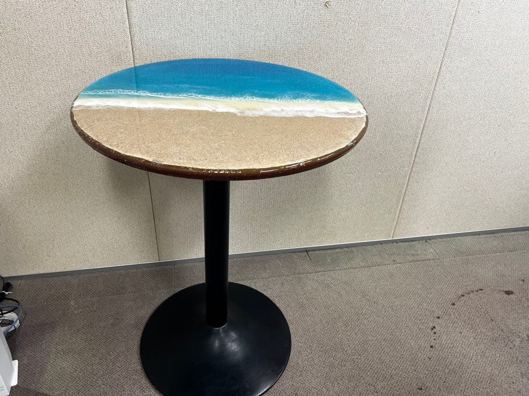 オーシャンレジンテーブル　カウンターテーブル　海テーブル ⑤