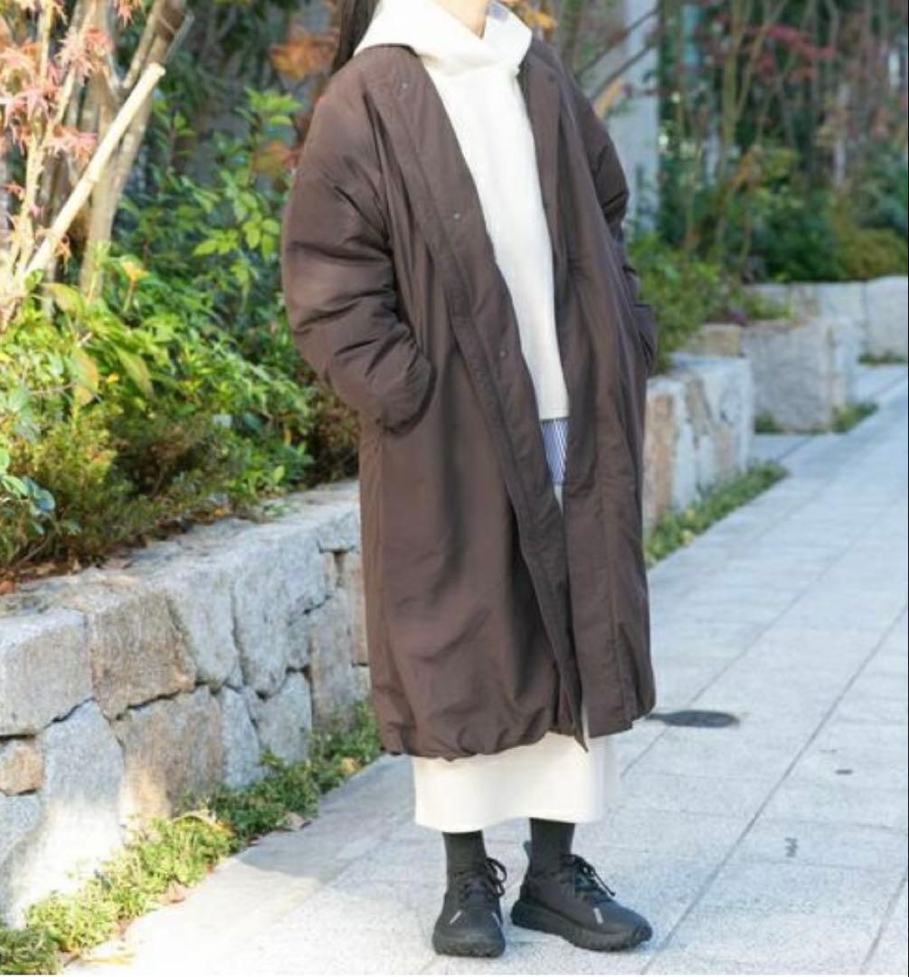 『UR TECH』中綿 ノーカラーコート／エカル（EKAL）