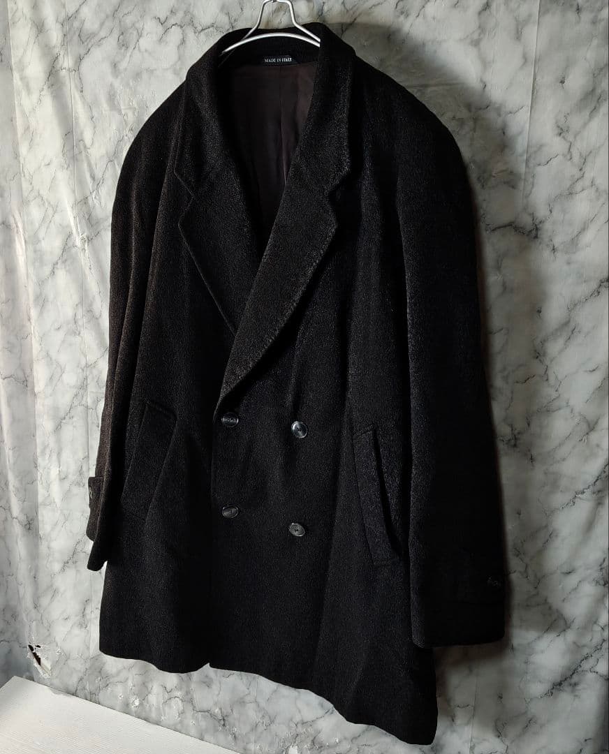 【R&D Marini】美品 カシミヤ100% タブルブレストチェスターコート