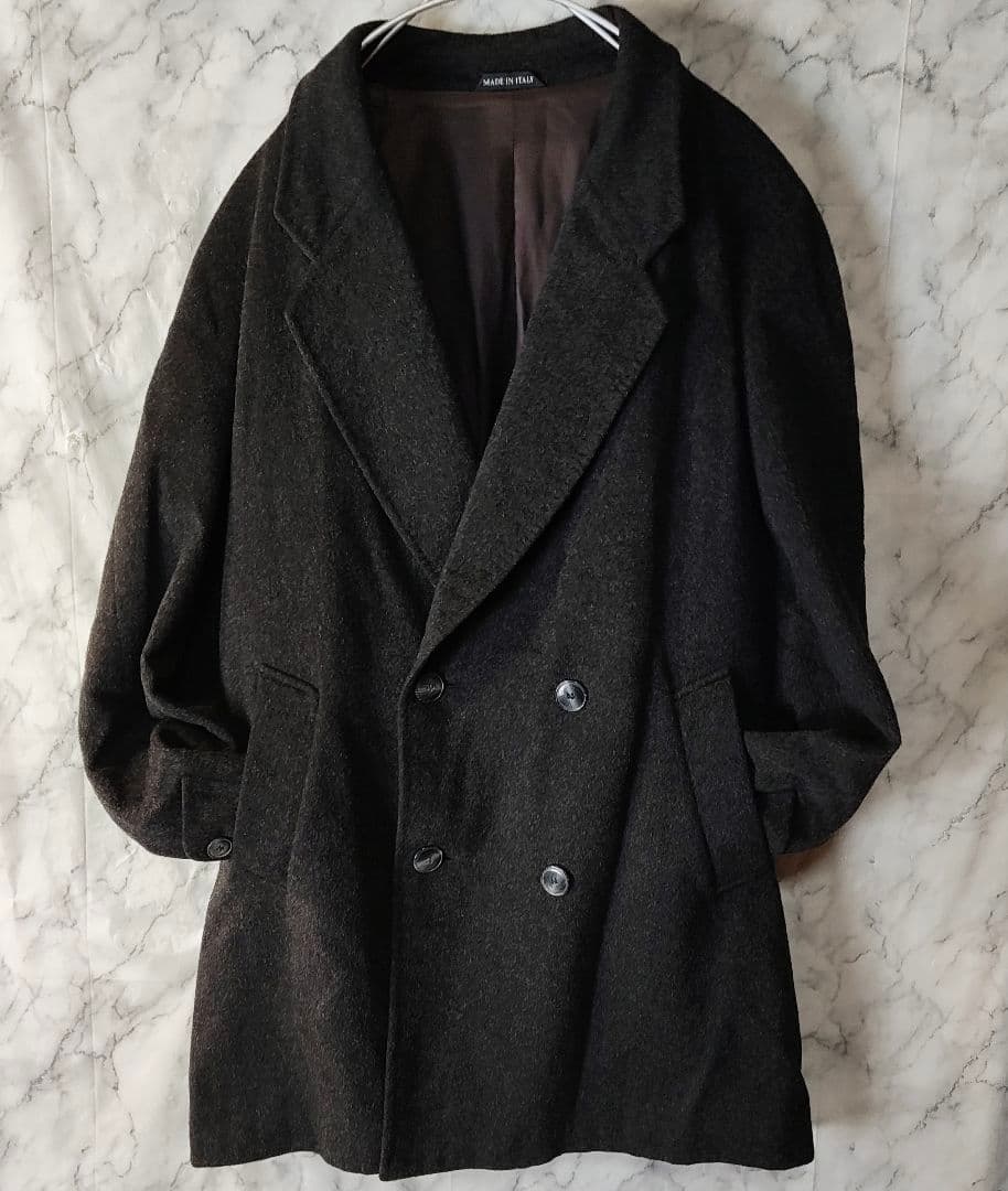 【R&D Marini】美品 カシミヤ100% タブルブレストチェスターコート