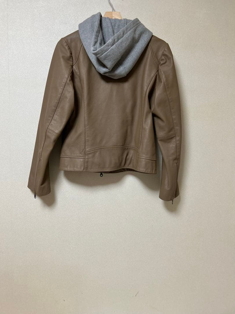 ハーニーズ ニューヨーク　レザー アシメトリージャケット