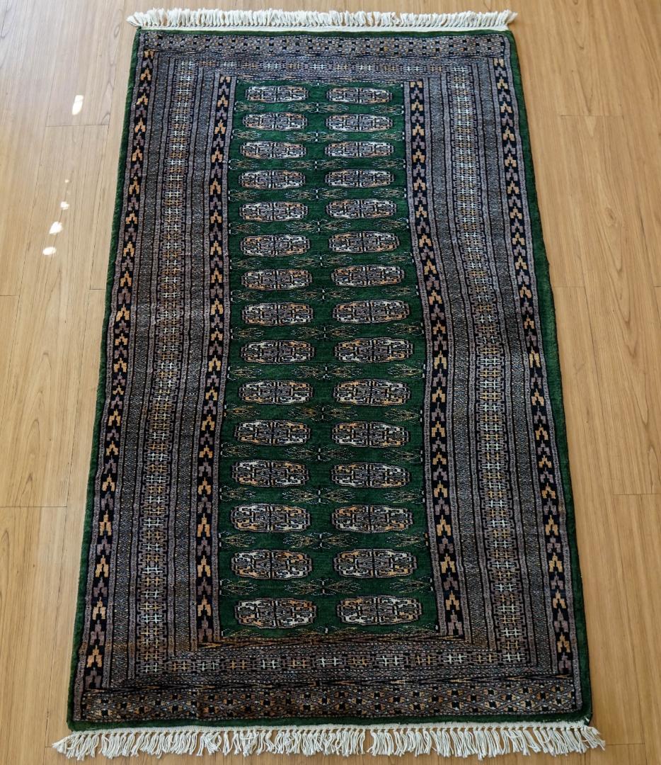 パキスタン絨毯 160×95cm ヴィンテージラグ　トライバルラグ　トルクメン