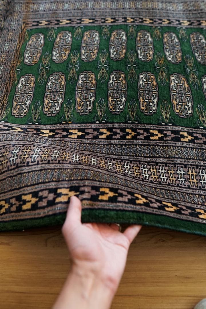 パキスタン絨毯 160×95cm ヴィンテージラグ　トライバルラグ　トルクメン