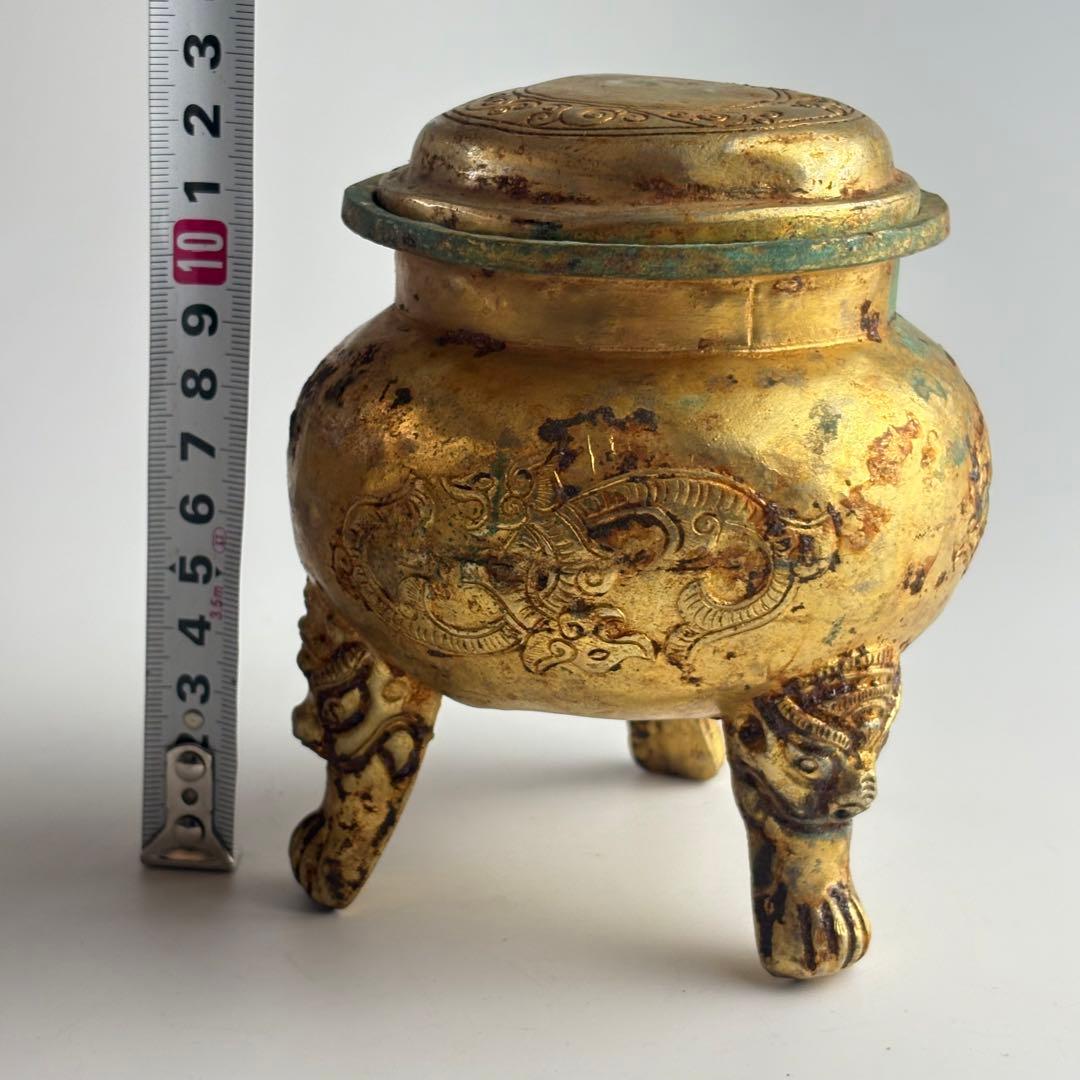 中国　香炉 銅造 銅器