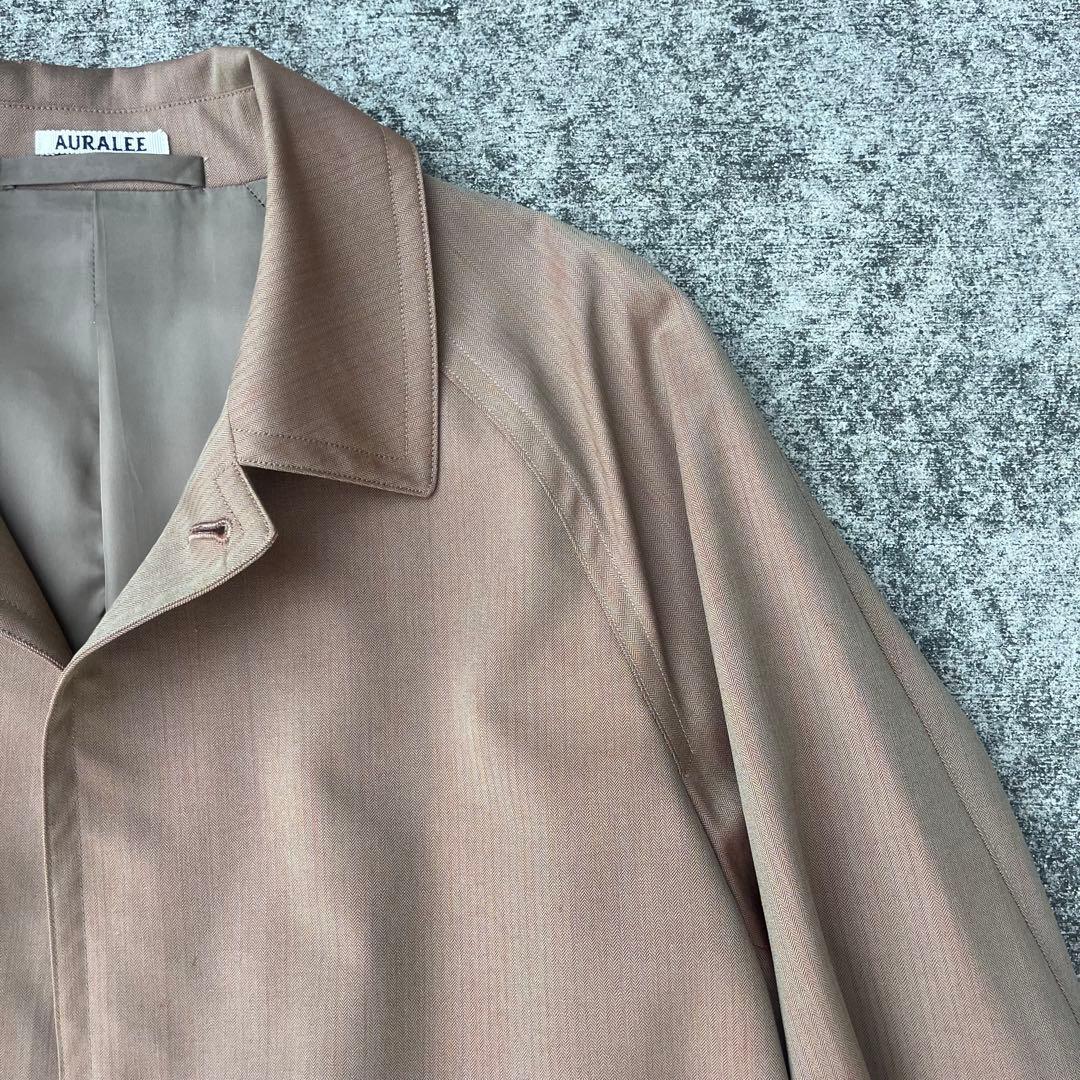 【超希少】AURALEEステンカラーコート トレンチコート 玉虫色 オーラリー
