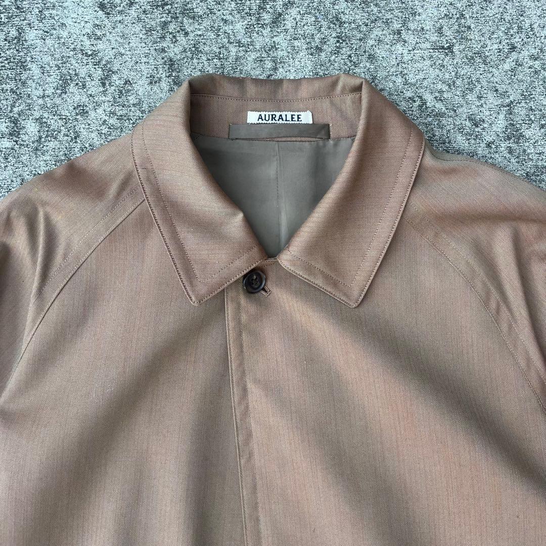 【超希少】AURALEEステンカラーコート トレンチコート 玉虫色 オーラリー