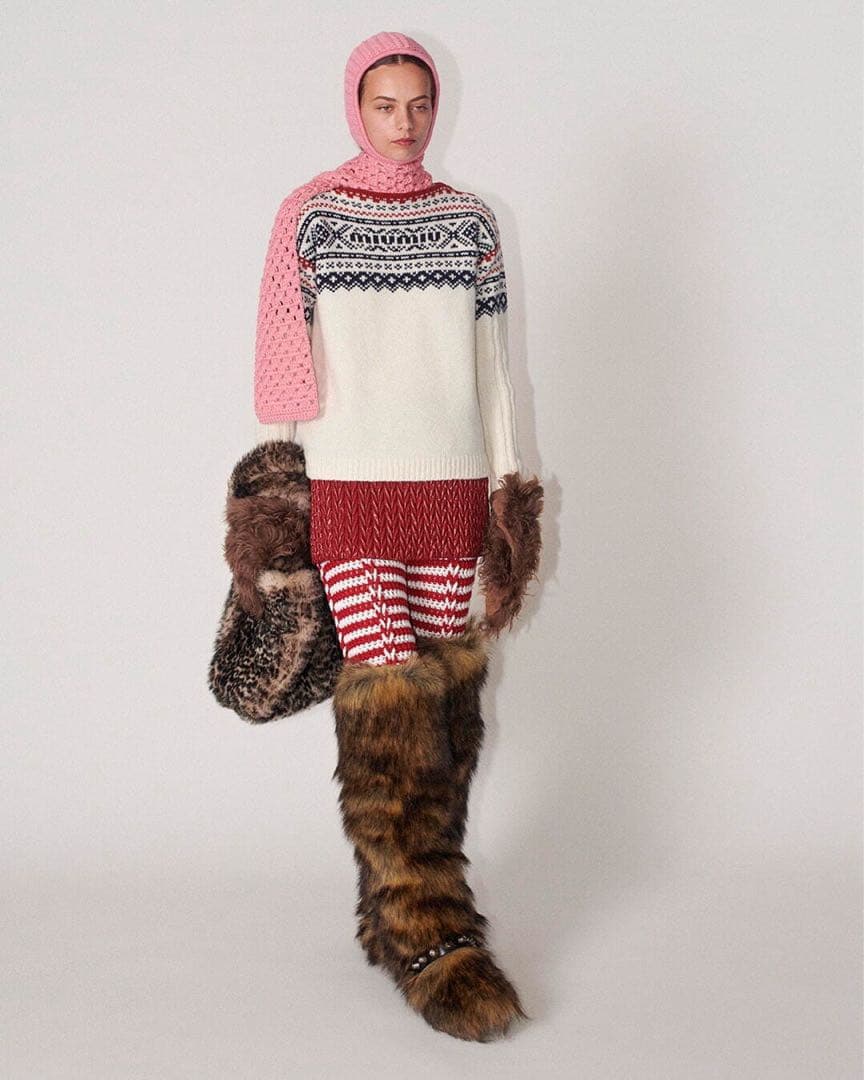 【美品】ミュウミュウmiumiu 2021FW ノルディック柄　ニット