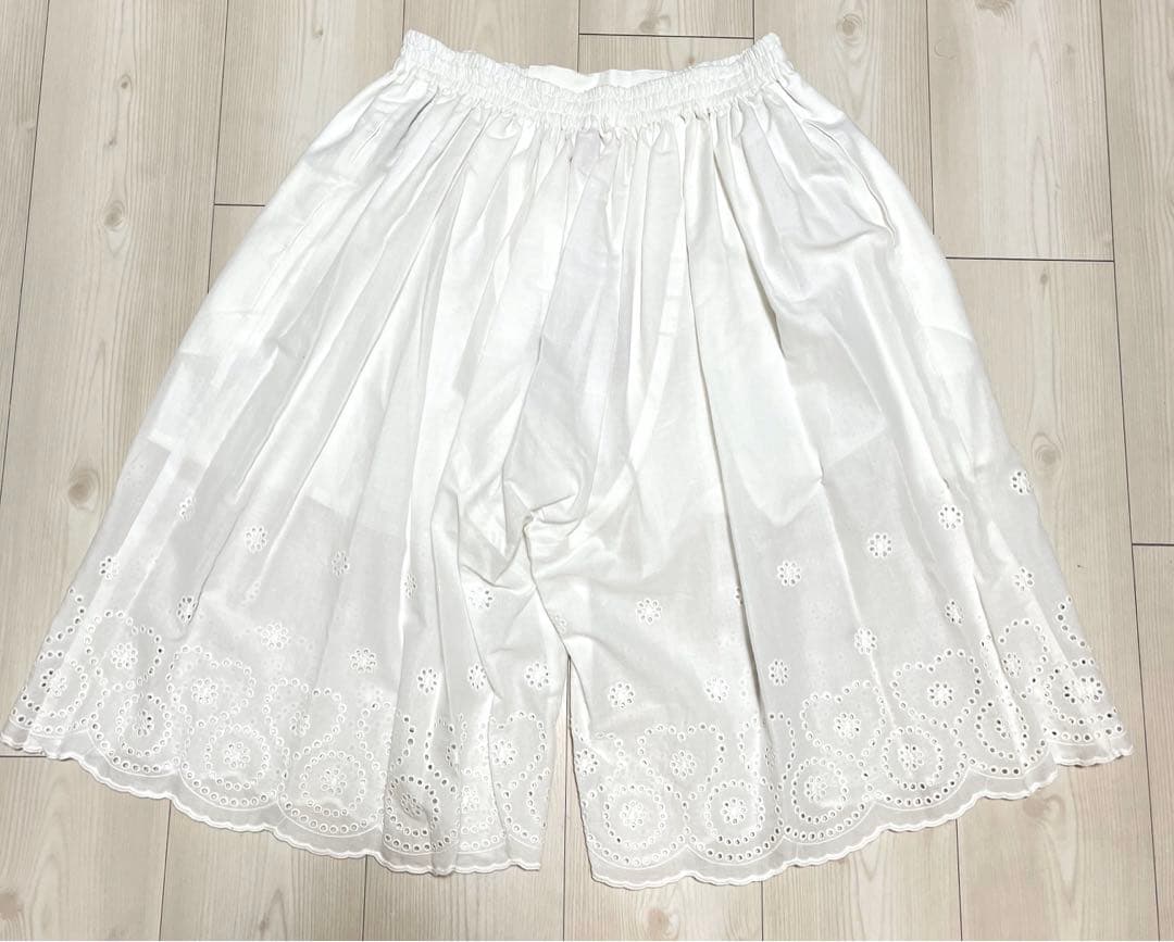 Vivienne Westwood 綿ローン スカラップレース キュロットパンツ