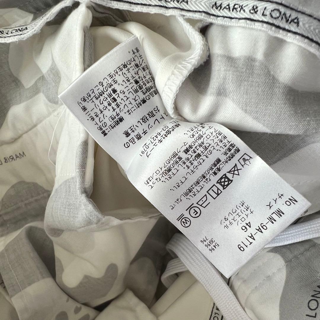 MARK&LONA マークアンドロナ　セットアップ　総柄　ロゴ　メンズ　ゴルフ