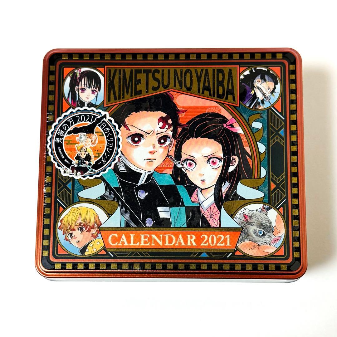 鬼滅の刃 コミックカレンダー2021 特製缶入り 日めくりカレンダー