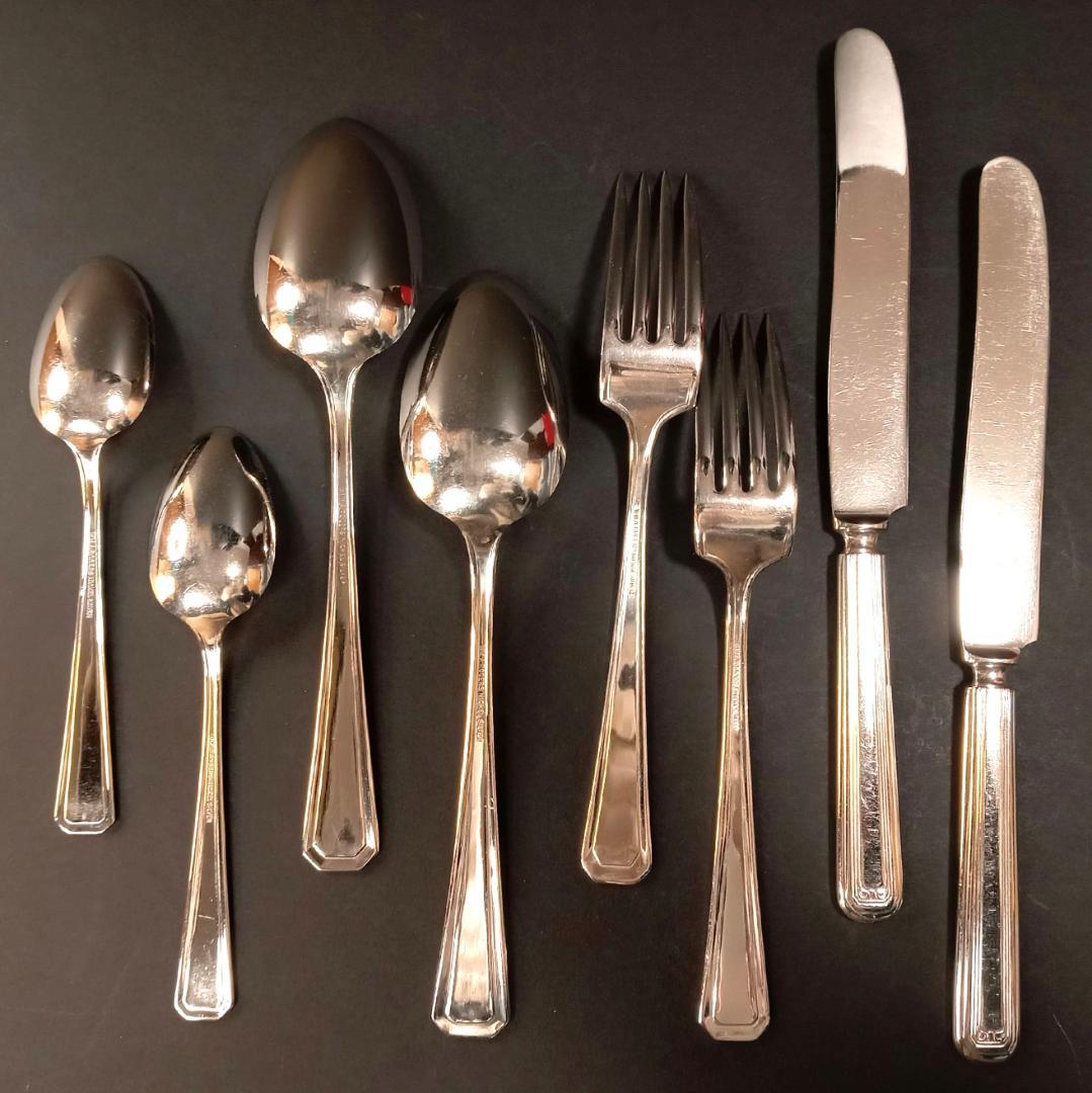 アールデコ1930年代WM ROGERSカトラリー アメリカ 8本シルバーPL