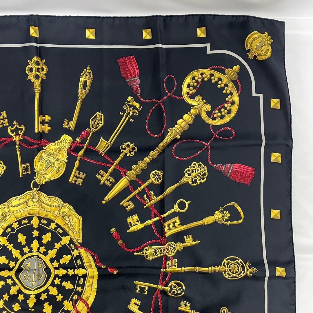 HERMES スカーフ 黒