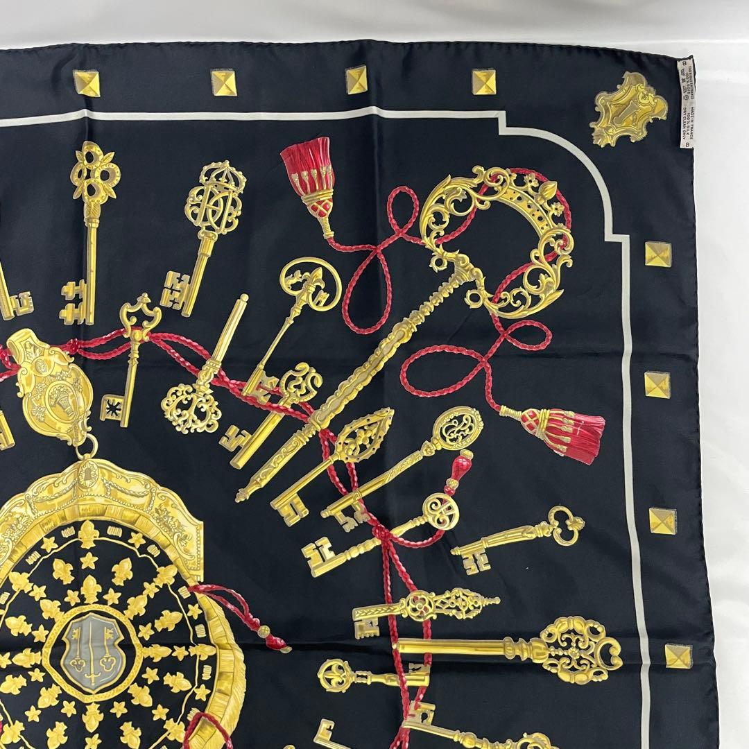 HERMES スカーフ 黒