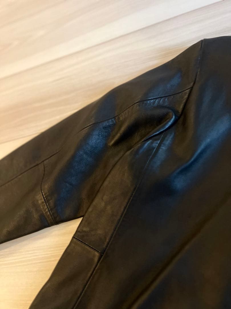 本日限り値下げ！ユナイテッド アローズ ブラックノーカラー レザーライダース